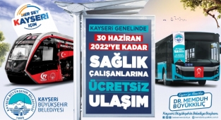 BÜYÜKŞEHİR’İN SAĞLIK ÇALIŞANLARINA ÜCRETSİZ ULAŞIM DESTEĞİ DEVAM EDİYOR!