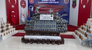 İstanbul'da yılbaşı öncesi 7 bin 400 litre sahte içki ele geçirildi