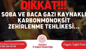 Kayseri İl Sağlık Müdürlüğü uyardı!