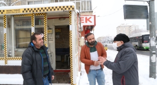 BAŞKAN BÜYÜKKILIÇ KARLA MÜCADELE ÇALIŞMALARINI DENETLEDİ