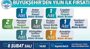 BÜYÜKŞEHİR’DEN İKİ AYRI İHALE