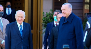 Cumhurbaşkanı Erdoğan ile MHP lideri Bahçeli'nin görüşmesi sona erdi