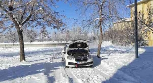 Kayseri buz tuttu