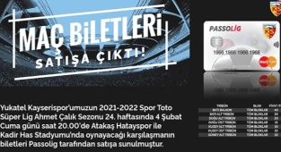 Kayserispor- Hatayspor maç bilet fiyatları!