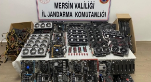 Mersin'de kaçak kripto para üretimine baskın