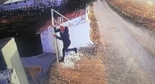 Öğretmene köpek saldırısı güvenlik kamerasında