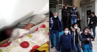 Polise yakalanmamak için kanepe ile duvar arasına saklandı!