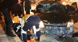 Yaya geçidinde feci kaza: Yaşam savaşı veriyor!