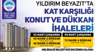 YILDIRIM BEYAZIT KENTSEL DÖNÜŞÜM ALANINDA KONUT VE DÜKKÂN İHALESİ