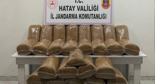 Hatay'da 230 kilogram kaçak tütün ele geçirildi