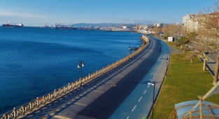 İstanbul'da kar Tekirdağ'da güneş