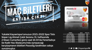 Kayserispor Fenerbahçe maçı biletleri satışa sunuldu!