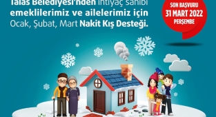 TALAS’TA NAKİT KIŞ DESTEĞİNE BAŞVURULAR SÜRÜYOR