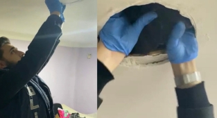 Uyuşturucuyu asma tavan arasına gizlemişler
