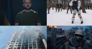 Zelenskiy, Ukrayna'daki savaşın çarpıcı görüntülerini yayınladı