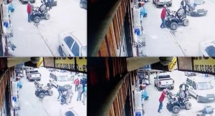 Akılalmaz olay! Husumetlisinin üstüne böyle araba sürdü