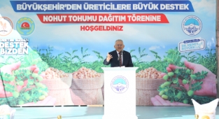 BAŞKAN BÜYÜKKILIÇ’TAN ÖZVATANLILARA “40 TON NOHUT TOHUMU” MÜJDESİ