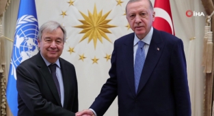 Cumhurbaşkanı Erdoğan, BM Genel Sekreteri Antonio Guterres'i kabul etti