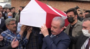 TBMM Başkanı Şentop'un vefat eden koruma polisi Amasya'da defnedildi