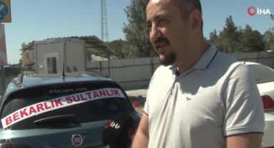 Boşanma davasına ‘gelin arabası' gibi süslediği araçla gitti