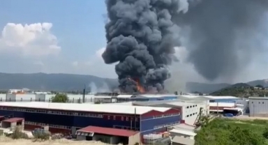 Bursa'da büyük fabrika yangını