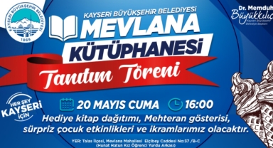 BÜYÜKŞEHİR MEVLANA KÜTÜPHANESİ’NİN TANITIMI SÜRPRİZ ETKİNLİKLERLE YAPILACAK