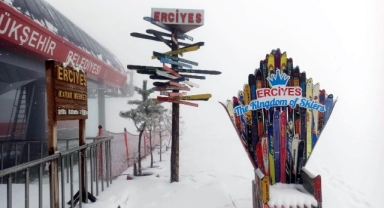 Erciyes'te Mayıs karı güzelliği!