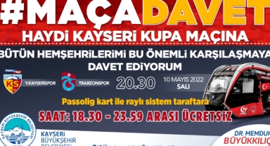 KAYSERİSPOR TARAFTARINA “ÜCRETSİZ ULAŞIM” JESTİ
