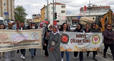 Tomarza'da Çölyak için farkındalık yürüyüşü düzenlendi