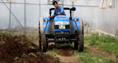 Bu lisede öğrenciler traktör sürüp tarım yapıyor
