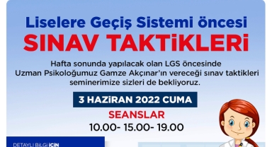 TALAS’TAN LGS ÖNCESİ SINAV TAKTİKLERİ