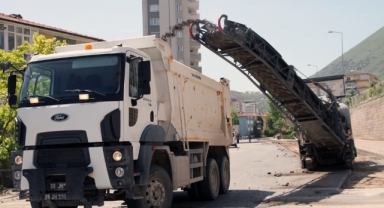 Talas'ta Astfaltlar Yenileniyor, Sökülenler Alt Yapı Oluyor