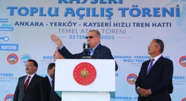 Cumhurbaşkanı Recep Tayyip Erdoğan Temel Atma ve Toplu Açılış Töreni İçin Kayseri’de
