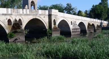Tunca Nehri'ndeki su seviyesi, bölgedeki yağışların azlığı sebebiyle düşüyor