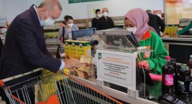 Cumhurbaşkanı Erdoğan: Tarım Kredi marketlerinde raflarda ürün kalmadı, depoların artırılması talimatı verdim