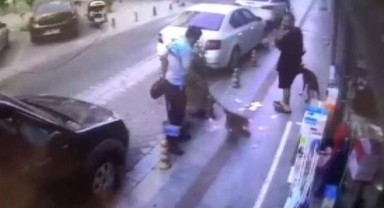 KADIKÖY'DE TEPKİ ÇEKEN SALDIRI: KÖPEĞİNE TOZ GELDİĞİ GEREKÇESİYLE TEMİZLİK GÖREVLİSİNİ DÖVDÜ