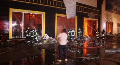 Kayseri'de fabrika yangını