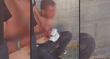 Küçük çocuğu kaçırmaya çalışan şahıs mahalleli tarafından linç edildi!