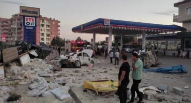 Mardin'in Derik'te freni patlayan tır 16 kişiyi öldürdü tır kazasının videosu korkunç!