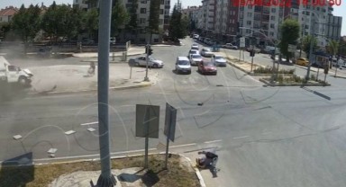 O anlar kamerada! Bu kazadan sağ çıktı!