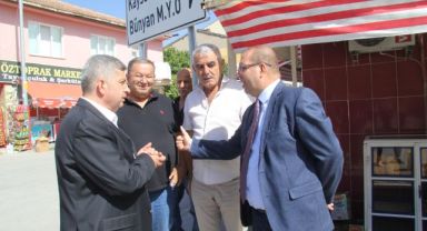 Bünyan'da Belediye Başkanı Ve Kaymakam Esnaf Ziyaretinde Bulundu