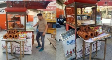 Kayseri'de simitçi kılığına giren polis, kadın hırsızı yakaladı!