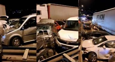 Samsun'da 23 aracın karıştığı kazada 9 kişi yaralandı