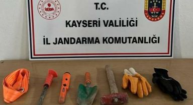 Kaçak kazı yapanlara suçüstü: 2 Gözaltı