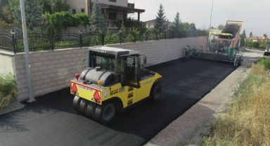 Talas'ta Asfaltta Sonbahar Bereketi