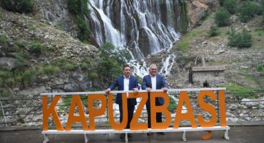 Vali Çiçek ve Başkan Büyükkılıç'tan Kapuzbaşı Şelaleleri'ne