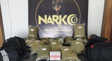 Yolcu otobüsünde 12 kilo uyuşturucu ele geçirildi