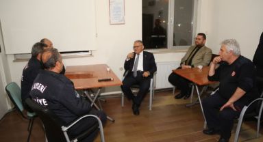 Başkan Büyükkılıç, Kahraman İtfaiyecilerle Buluştu