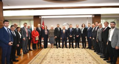 BAŞKAN BÜYÜKKILIÇ, TÜSİAD, TÜRKONFED VE ORSİFED HEYETLERİNİ AĞIRLADI