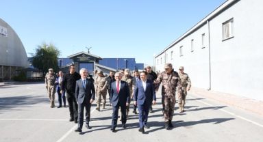 Büyükkılıç ile Çiçek, PÖH Timlerini Suriye'ye Dualarla Uğurladı